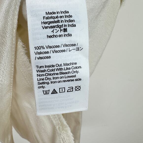 J.Crew Lady Shirt Jacket Luster Crepe Satin Viscose Gold Buttons Ivory Large NWT - Picture 6 of 13